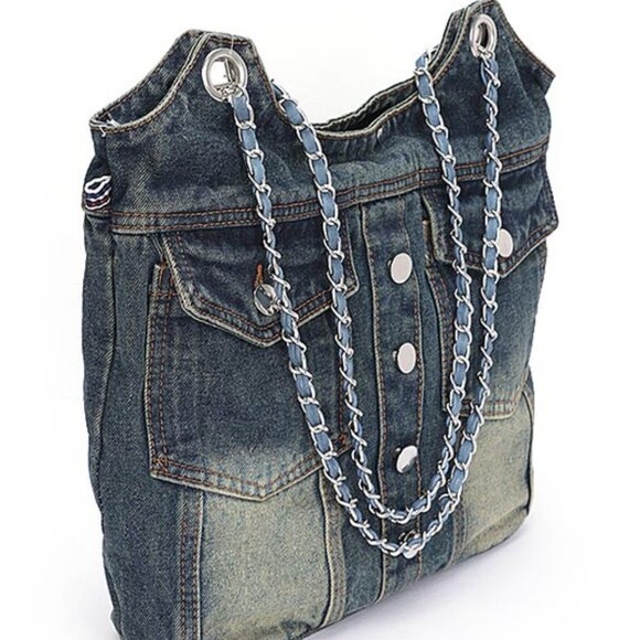Vintage Denim Iconic Tote Bag - Picture 6 of 6